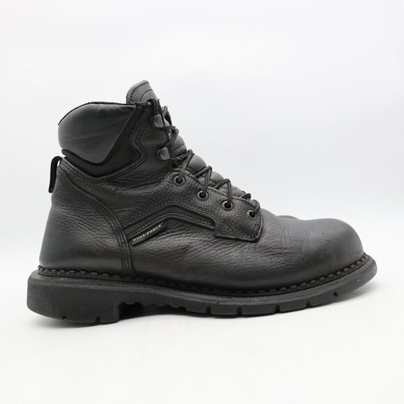 Red Wing DynaForce 6 Waterproof Boots Men's 9 EE Black Leather 923 Soft Toe USA - Picture 1 of 12